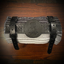 Load image into Gallery viewer, Bedroll for Motorcycles, Circle &amp; Bar - Custom Art, Black