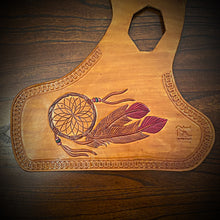 Load image into Gallery viewer, Heat Shield for Indian Scout Motorcycles, Dreamcatcher in the Wind, Indian Tan