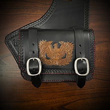 Load image into Gallery viewer, Heat Shield with Pouch for Indian Challenger and Pursuit - Black, Custom Art