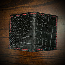Load image into Gallery viewer, Minimalist Wallet, Embossed Alligator, (ships now) Clearance Sale