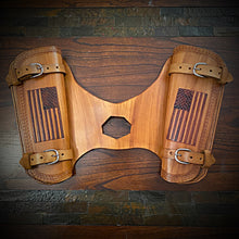 Load image into Gallery viewer, Heat Shield with 2 pouches for Indian Scout Motorcycle - Custom Art, Tan