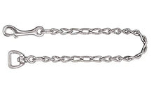 Load image into Gallery viewer, Leather &amp; Chain Leash, Embossed Alligator Print