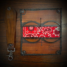 Load image into Gallery viewer, Long Biker Leather Wallet with Chain - Betsy Ross, Brown
