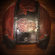 Load image into Gallery viewer, Open Face Helmet with Custom Art - size small