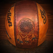 Load image into Gallery viewer, Half Helmet with Custom Art - size XXlarge