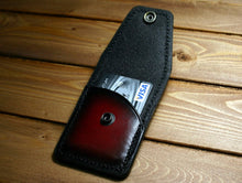 Load image into Gallery viewer, Front Pocket Minimalist Wallet, Choose Custom Two Tone Color W/ Snap