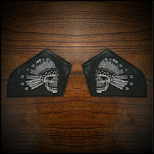 Load image into Gallery viewer, Leather Frame Emblem for the Indian Chief - Custom Art