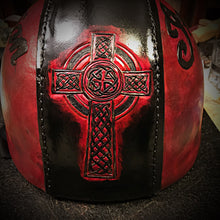 Load image into Gallery viewer, Half Helmet with Custom Art - size XXlarge
