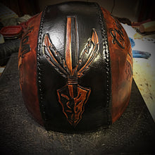 Load image into Gallery viewer, Half Helmet with Custom Art - size Small