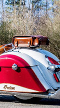 Load image into Gallery viewer, Motorcycle Luggage Rack Bag with Detachable Tool Bag, Indian Tan