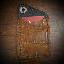 Load image into Gallery viewer, Two Pocket Wallet, Genuine Brown Alligator