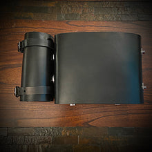 Load image into Gallery viewer, Motorcycle Luggage Rack Bag with Detachable Tool Bag, Custom Art Black
