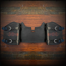Load image into Gallery viewer, Heat shield for Harley Davidson, Two Pouches Skull Totem
