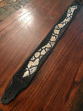 Load image into Gallery viewer, Guitar Strap - Exotic Leather Inlay