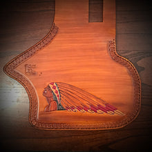 Load image into Gallery viewer, Heat Shield - Female Warbonnet, Indian Tan, Fits Indian Chief, Chieftain, Springfield, Vintage and Roadmaster