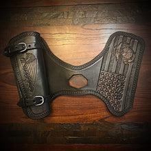 Load image into Gallery viewer, Heat Shield, with Pouch, for Indian Scout motorcycle - Custom Art, Black