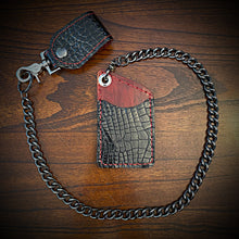 Load image into Gallery viewer, Two Pocket Wallet, Genuine Gloss Alligator, (ships now) Clearance Sale