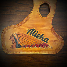 Load image into Gallery viewer, Heat Shield for Indian Scout - Female Warbonnet, Indian Tan