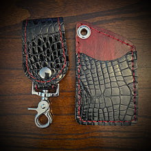 Load image into Gallery viewer, Two Pocket Wallet, Genuine Gloss Alligator, (ships now) Clearance Sale