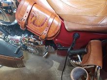 Load image into Gallery viewer, Heat Shield - Native Girl, Indian Tan, With Pouch, Fits Indian  Chief, Chieftain, Springfield, Vintage and Roadmaster