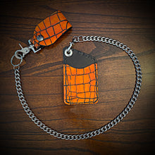 Load image into Gallery viewer, Two Pocket Wallet, Embossed Alligator