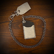Load image into Gallery viewer, Two Pocket Wallet, Genuine Python &amp; Embossed Lizard Clearance Sale