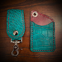 Load image into Gallery viewer, Two Pocket Wallet, Genuine Alligator, (ships now) Clearance Sale