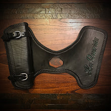 Load image into Gallery viewer, Heat Shield, with Pouch, for Indian Scout motorcycle - Custom Art, Black