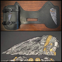 Load image into Gallery viewer, Heat Shield with Pouch To Match The Artabyss Design Studio Indian Tank Emblem