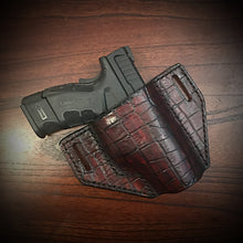 Load image into Gallery viewer, Holster With Alligator Print, Brown (ships now)  Clearance Sale