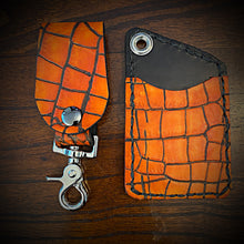 Load image into Gallery viewer, Two Pocket Wallet, Embossed Alligator
