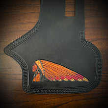 Load image into Gallery viewer, Heat Shield, Female warbonnet, Black - Fits Indian Chief, Chieftain, Springfield, Vintage and Roadmaster