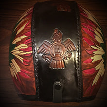 Load image into Gallery viewer, Open Face Helmet with Custom Art - size Large