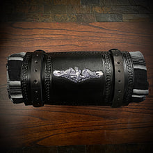 Load image into Gallery viewer, Bedroll for Motorcycles - Generation 2 Custom Art, Black