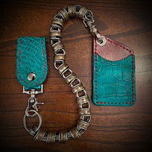 Load image into Gallery viewer, Two Pocket Wallet, Genuine Alligator, (ships now) Clearance Sale