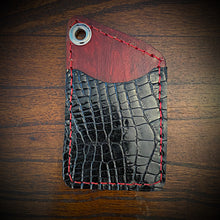 Load image into Gallery viewer, Two Pocket Wallet, Genuine Gloss Alligator, (ships now) Clearance Sale