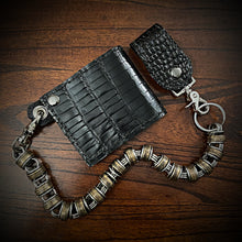 Load image into Gallery viewer, Billfold - Genuine Alligator Black