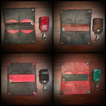 Load image into Gallery viewer, Long Biker Leather Wallet with Chain - Embossed Alligator Leather, Create Your Own