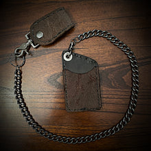 Load image into Gallery viewer, Two Pocket Wallet, Genuine Hippopotamus, Brown (ships now) Clearance Sale