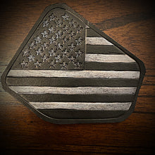 Load image into Gallery viewer, Leather Frame Emblem for the Indian Scout - Old Glory