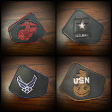 Load image into Gallery viewer, Leather Frame Emblem for the Indian Scout - Custom Military Insignia