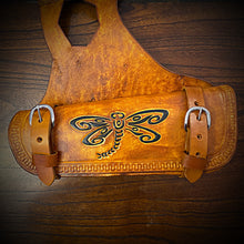 Load image into Gallery viewer, Heat Shield with 2 pouches for Indian Scout Motorcycle - Custom Art, Tan