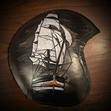 Load image into Gallery viewer, Open Face Helmet with Custom Art - size XXlarge