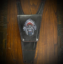 Load image into Gallery viewer, Tank Bib - Fits Indian Challenger and Pursuit, w/ Pouch - Custom Art, Black