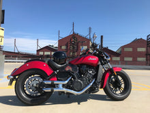 Load image into Gallery viewer, Heat Shield, with Pouch, for Indian Scout motorcycle - Custom Art, Black