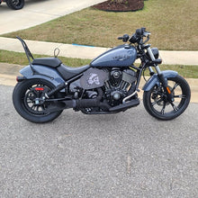 Load image into Gallery viewer, Heat Shield, Flying Indian Skull, Black - Fits Indian Chief, Chieftain, Springfield, Vintage and Roadmaster