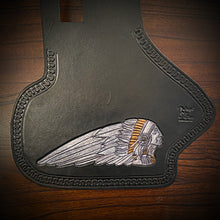 Load image into Gallery viewer, Heat Shield To Match The Artabyss Design Studio Chief Tank Emblem, Fits Indian Roadmaster, Chieftain, Springfield &amp; Chief