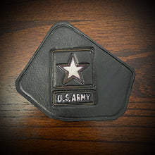 Load image into Gallery viewer, Leather Frame Emblem for the Indian Scout - Army
