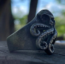 Load image into Gallery viewer, 'The Old Man and the Sea' Skull Ring