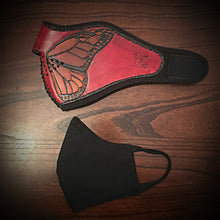 Load image into Gallery viewer, Leather Face Mask with Custom Art, Regular Face Mask Included